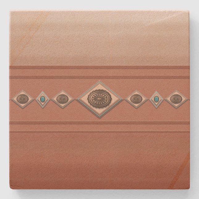 Southwest Sandstone Canyon Stone Coaster (Front)