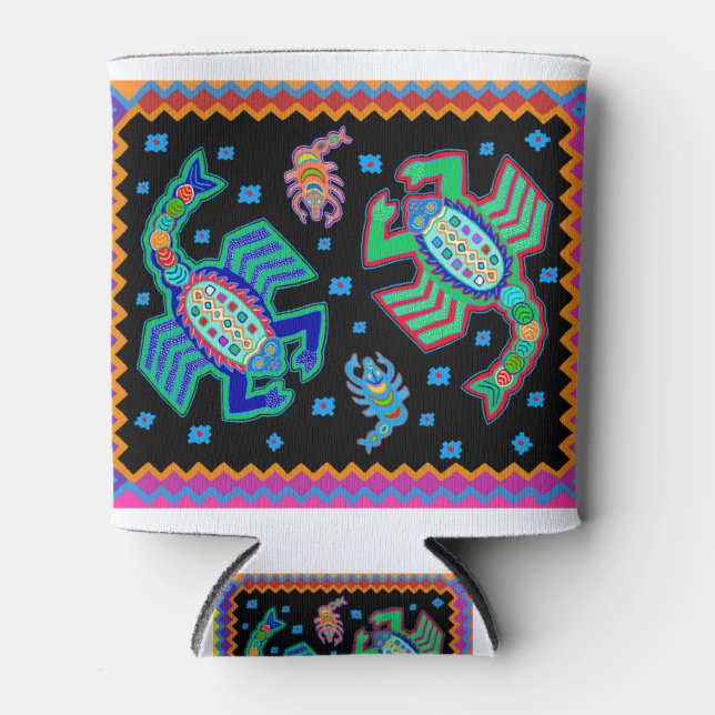 Southwest Scorpions on my Wall Can Cooler (Front)