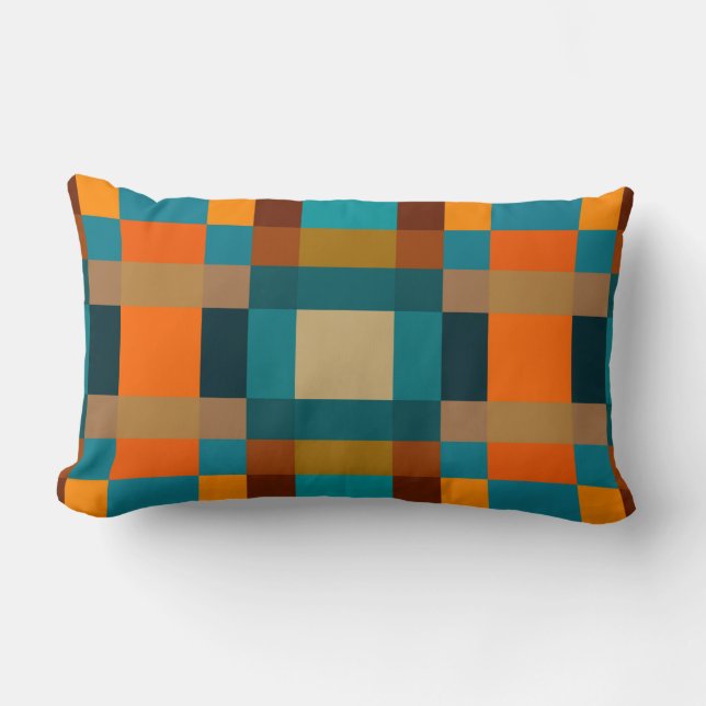 Southwest Squares Lumbar Pillow (Front)