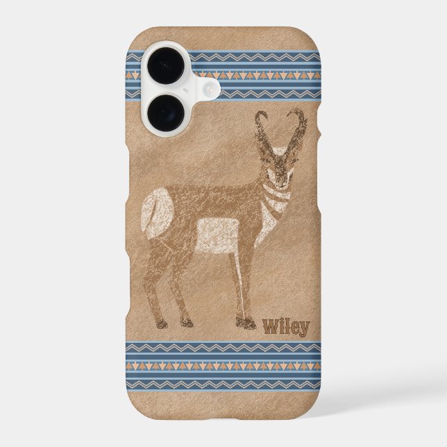 Southwest Standing Pronghorn Antelope Personalized (Verso)