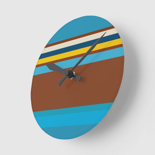 Southwest Stripes 12 Round Clock (Angle)