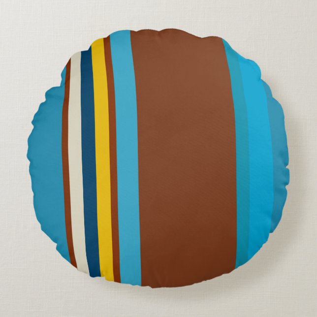 Southwest Stripes 12 Round Pillow (Front)