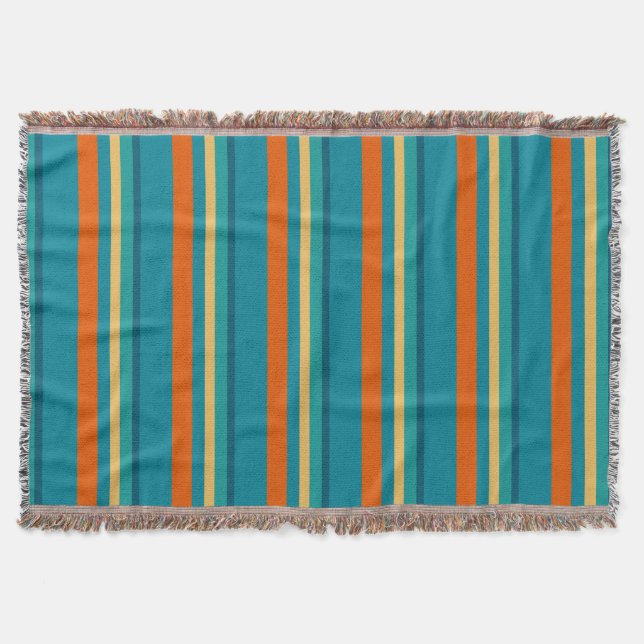 Southwest Stripes 16 Throw Blanket (Front)
