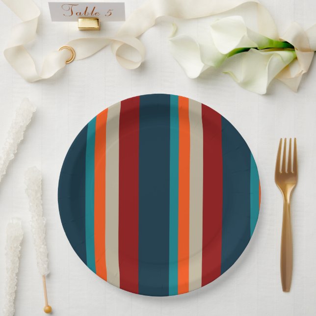 Southwest Stripes 17 Paper Plate (Wedding)
