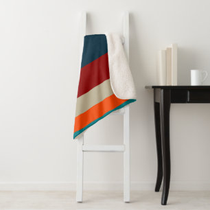Southwest Stripes 17 Sherpa Blanket