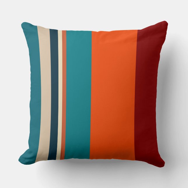 Southwest Stripes 19 Throw Pillow (Front)