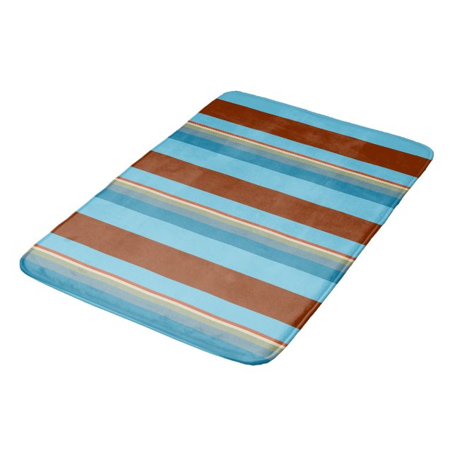 Southwest Stripes 23 Bath Mat (Angled)