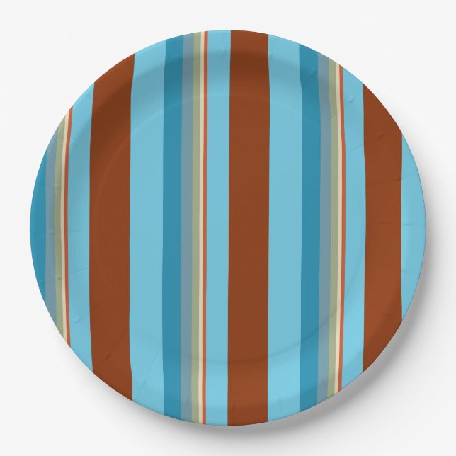 Southwest Stripes 23 Paper Plate (Front)
