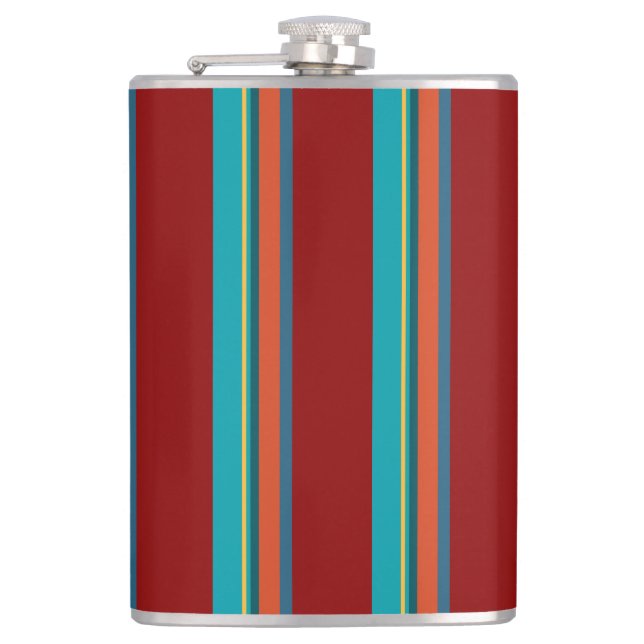 Southwest Stripes 24 Hip Flask (Front)