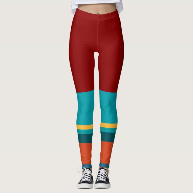 Southwest Stripes 24 Leggings (Front)
