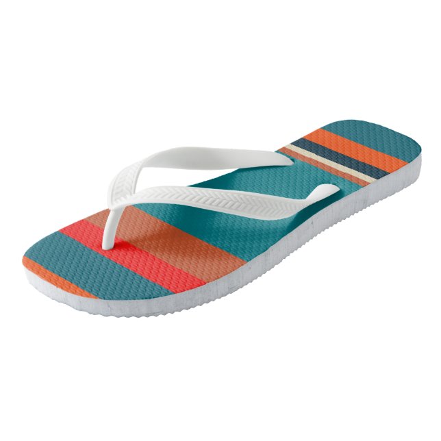 Southwest Stripes 29  Flip Flops (Angled)