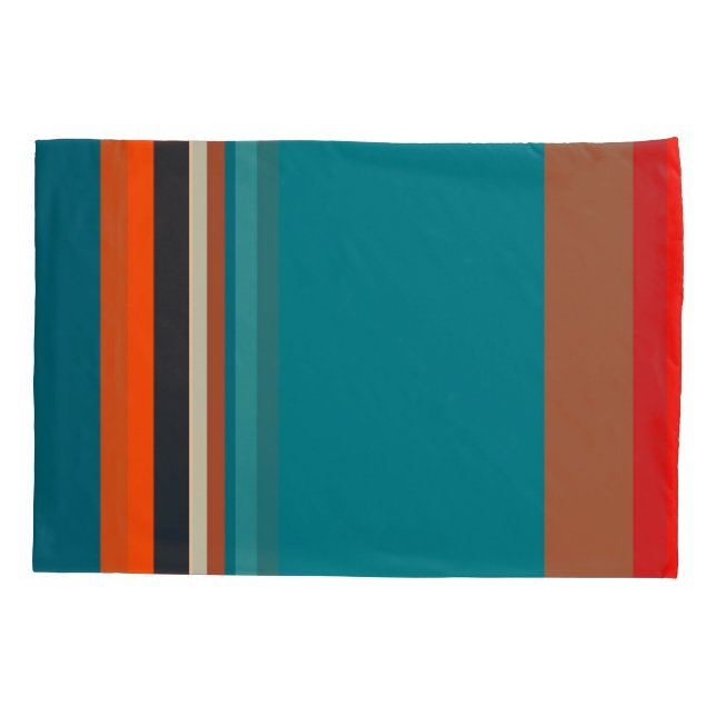 Southwest Stripes 29  Pillowcase (Back)