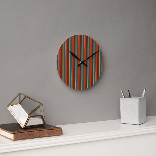 Southwest Stripes 29  Round Clock (Office)