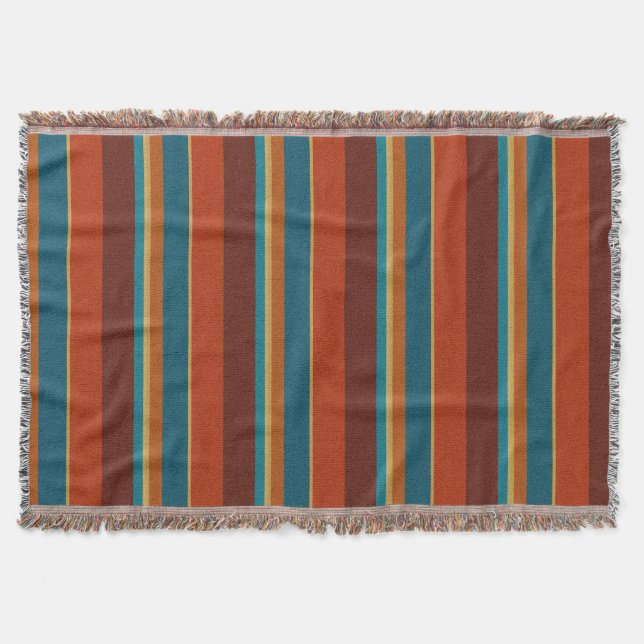 Southwest Stripes 29  Throw Blanket (Front)