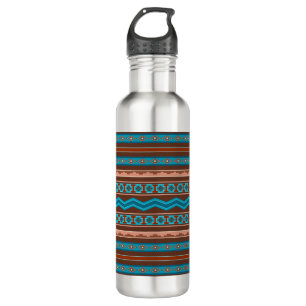 Southwest Style Geometric Cameron Gorge Design 710 Ml Water Bottle