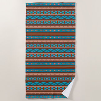 Southwest Style Geometric Cameron Gorge Design Beach Towel