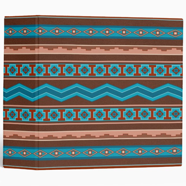 Southwest Style Geometric Cameron Gorge Design Binder (Front/Spine)