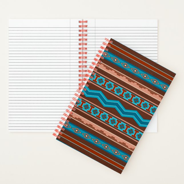 Southwest Style Geometric Cameron Gorge Design Notebook (Inside)