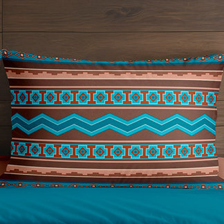 Southwest Style Geometric Cameron Gorge Design Pillowcase