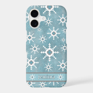 Southwest Style Geometric Snowflakes Personalized