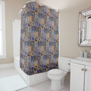 Southwest Style Talavera Tile Colourful Bathroom