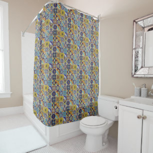 Southwest Style Talavera Tile Colourful Bathroom