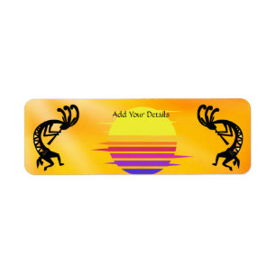 Southwest Sun Kokopelli Address Label