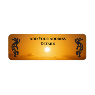 Southwest Sun Kokopelli Address Label