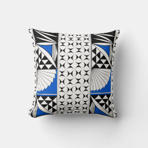 Southwest Sunrise in Blue Throw Pillow
