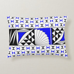 Southwest Sunrise in Cobalt Accent Pillow