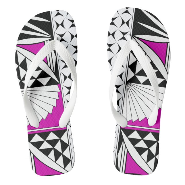 Southwest Sunrise in Pink Flip Flops (Footbed)