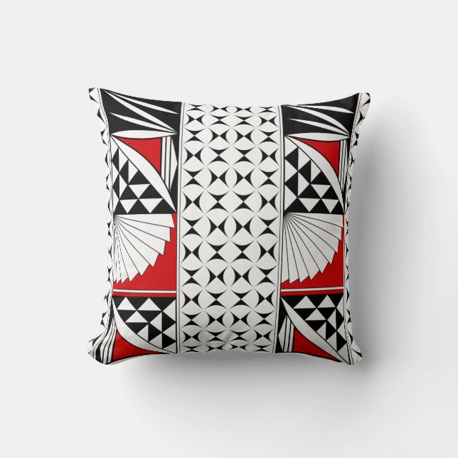 Southwest Sunrise in Red Throw Pillow (Front)