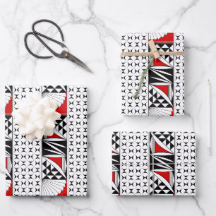 Southwest Sunrise in Red Wrapping Paper Sheet