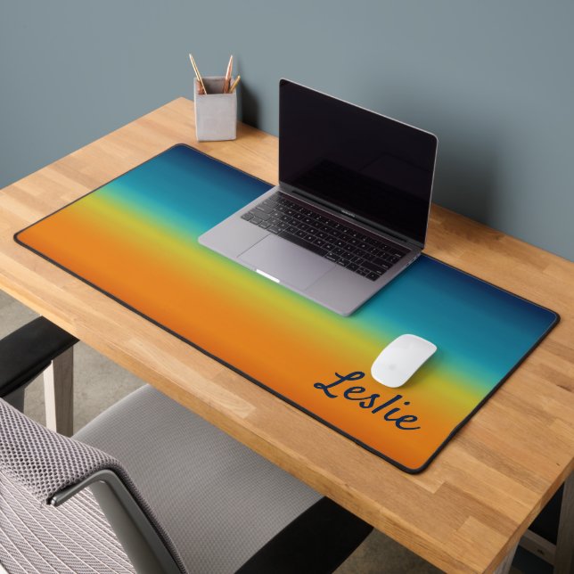 Southwest Sunset Colours Personalized Desk Mat (Office 2)