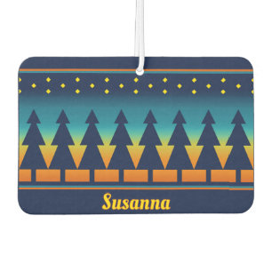 Southwest Sunset Pines Design Personalized Air Freshener