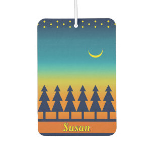 Southwest Sunset Pines Moon Personalized Air Freshener