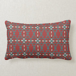 Southwest Symmetry Cotton Throw Lumbar Pillow