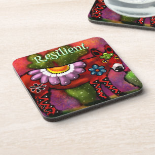 Southwest Talavera-Style Donkey Personalized Coaster