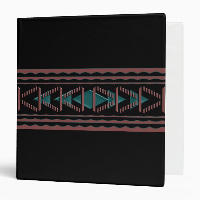 Southwest Tapestry 3-Ring Binder (Front/Inside)