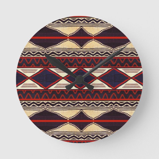 Southwest Tribal Round Clock (Front)