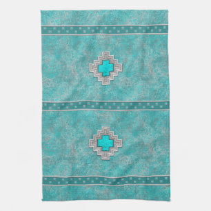 Southwest Turquoise Kitchen Towel
