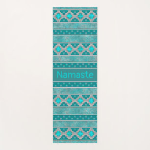 Southwest Turquoise Personalized Yoga Mat
