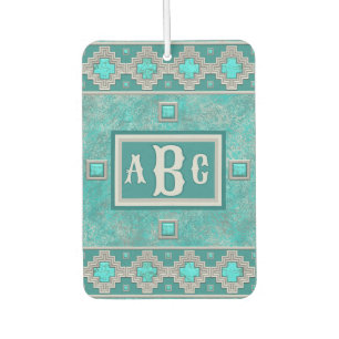 Southwest Turquoise Stone Geometric Personalized Air Freshener