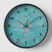Southwest Turquoise Stone Western Style Framed 