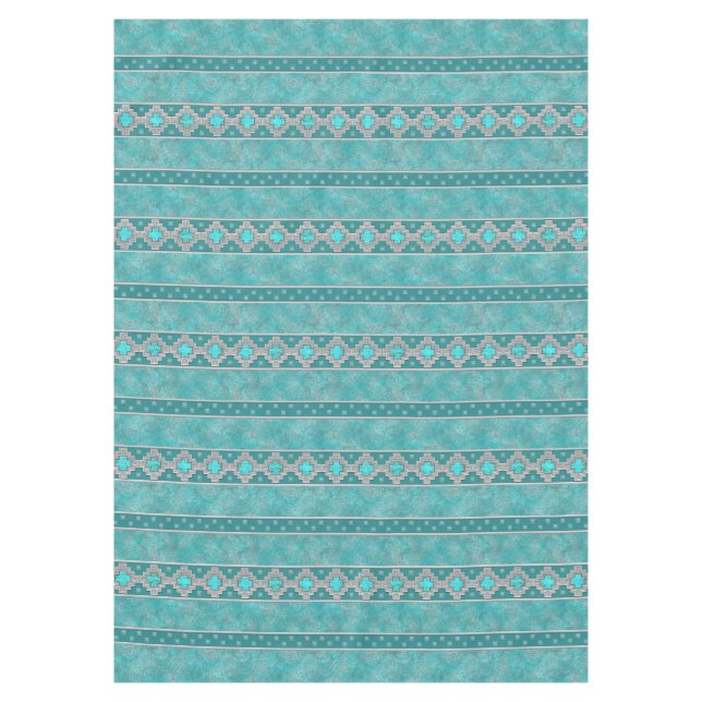 Southwest Turquoise Tablecloth (Front)