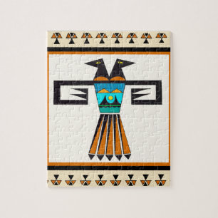 Southwest Twin Bird Head Jigsaw Puzzle
