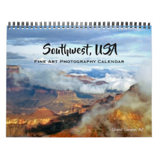 Southwest USA Fine Art Photography 2026 Calendar