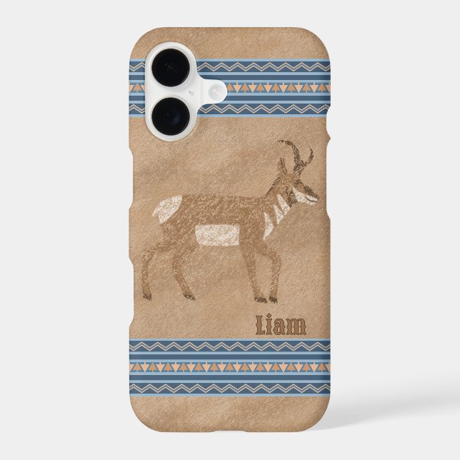 Southwest Walking Pronghorn Antelope Personalized (Verso)