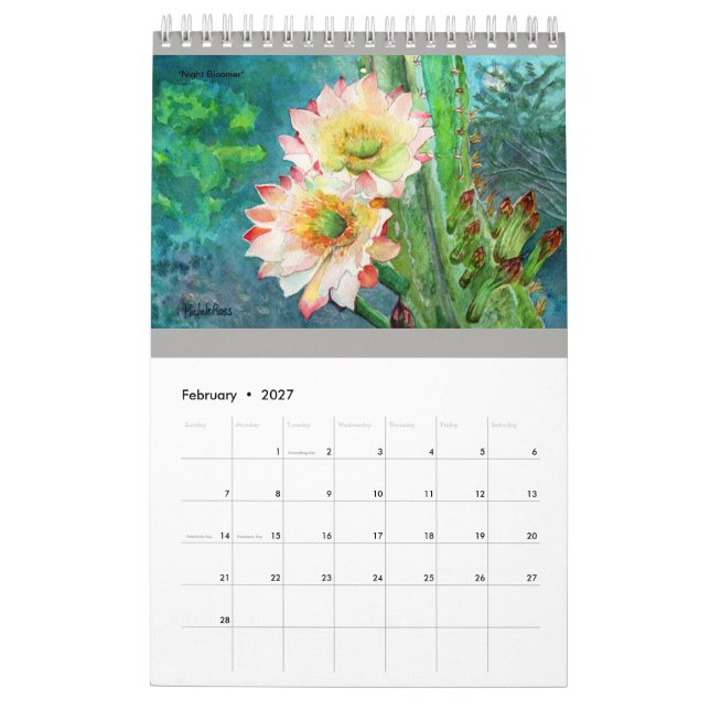 Southwest Wanderings Calendar (Feb 2027)