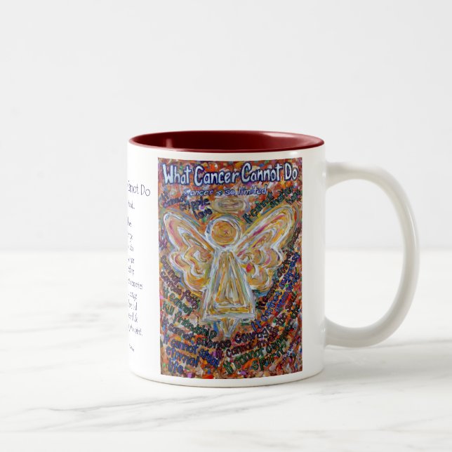 Southwest What Cancer Cannot Do Angel Mug or Cup (Right)